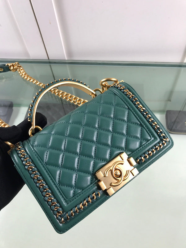 Zivas Charm Polished Finish Everyday Handbag (Signature Shape & Finish) – Front View