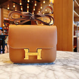 Side view of statement structured handbag