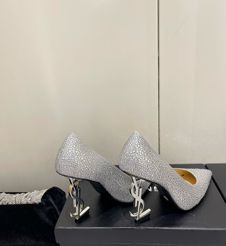 Saint Laurent designer shoes full view