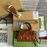 Front view of modern refined women's handbag – women's designer-style accessory