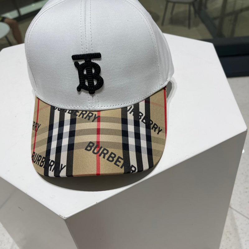 Front view of Burberry unisex cap