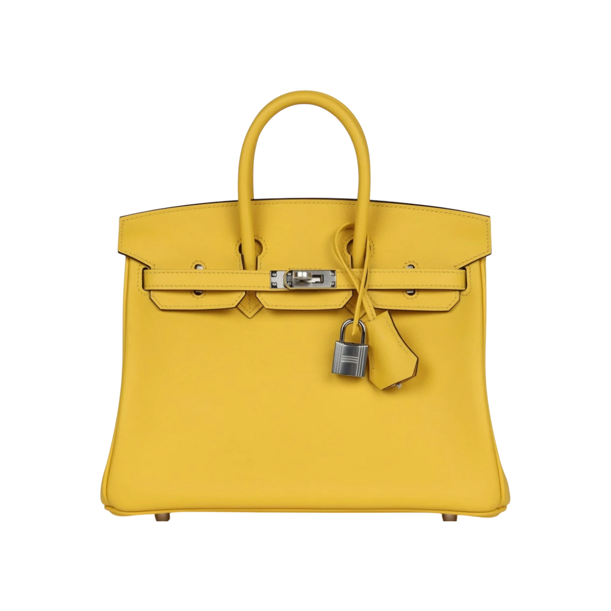 HermÃ¨s Birkin 25 Jaune De Naples Swift Palladium Hardware