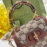 Close-up of Gucci Handbag signature hardware and stitching detail