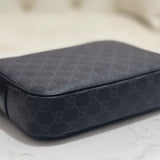 Interior view of Gucci Pouch with organised compartments