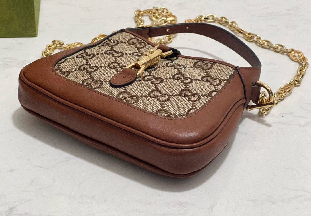 Gucci Jackie 1961 Crystals Mini Bag – luxury designer mini bag at Bellvora