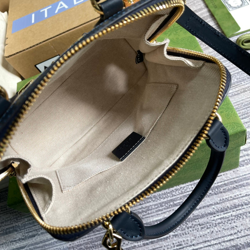 Side profile of polished structured women's handbag – women's designer-style accessory