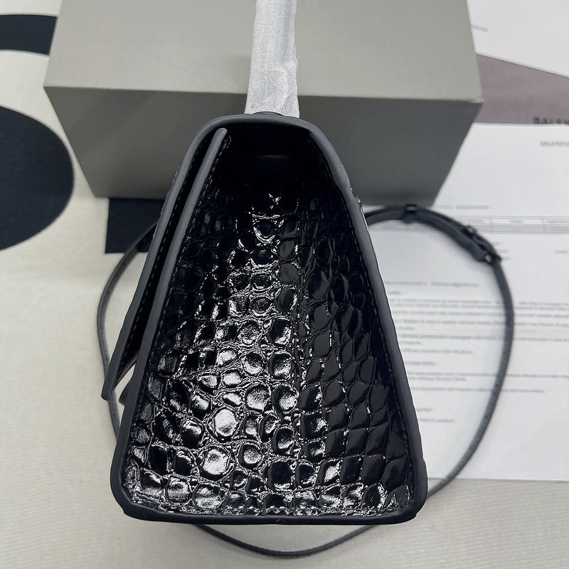 Bold Faux Leather Handbag - Modern Structured Build | Women's Designer-Inspired Purse #675 - front view (image 13) of designer-inspired handbag
