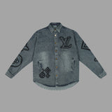 Side profile of Louis Vuitton luxury clothing with everyday silhouette