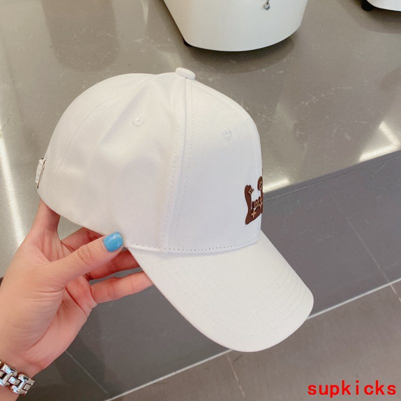 Close-up detail view of Louis Vuitton unisex cap