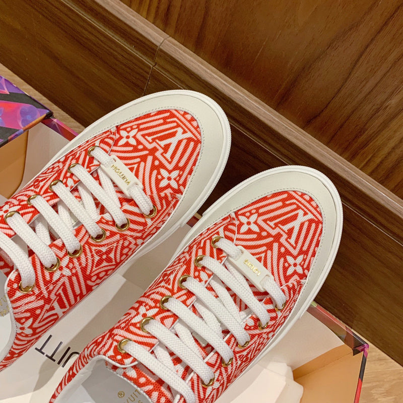 Louis Vuitton luxury shoes detail shot