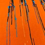 Close-up of Amiri t-shirt craftsmanship