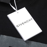 Side profile of Givenchy luxury clothing with signature branding