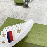 Gucci tonal black luxury sneakers view 4 classic court silhouette