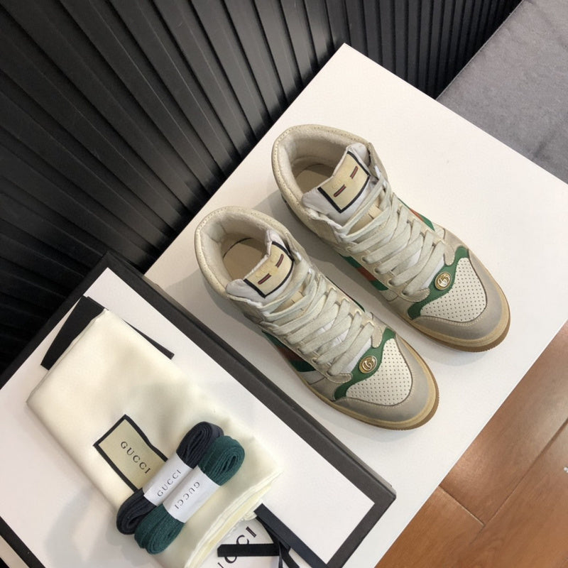Gucci all-black luxury sneakers view 6 heritage-inspired look