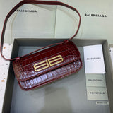 Modern Vegan Leather Handbag - Polished Finish | Women's Statement Accessory #411 - front view (image 1) of designer-inspired handbag