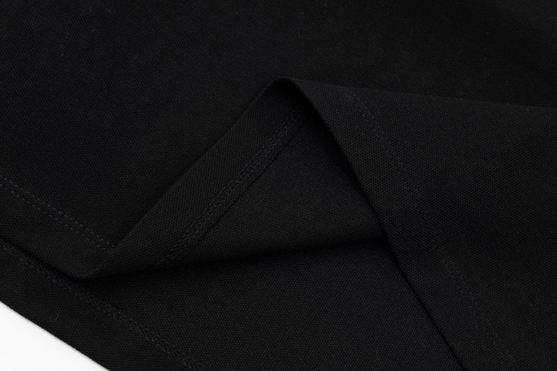 Front view of Polo cotton polo shirt with monogram-inspired silhouette