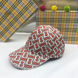 Close-up detail view of Burberry unisex cap