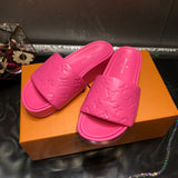 Louis Vuitton Nude Slip-On Sneakers - Toe Detail View
