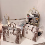 Interior view of statement premium bag