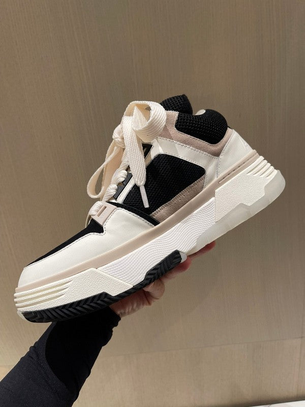 Close-up of Amiri sneakers craftsmanship