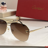 Angled view of Cartier unisex sunglasses