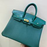 Close-up detail of curated bag design