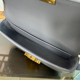 Back view of polished refined women's handbag – women's luxury handbag