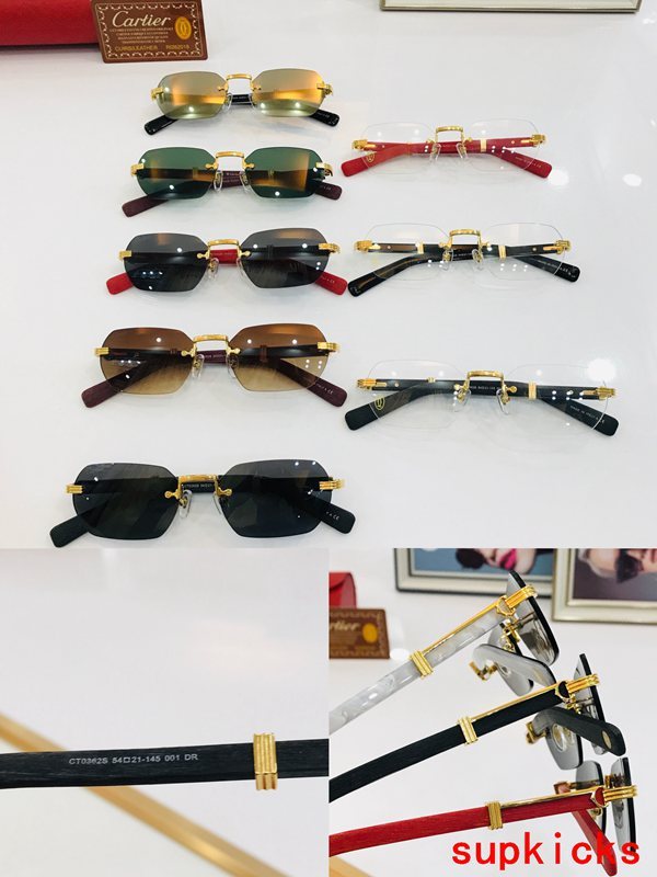 Lifestyle view of Cartier unisex sunglasses