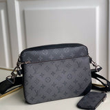 Side profile of structured signature women's handbag – women's statement bag