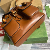 Back view of structured statement women's handbag – women's everyday handbag