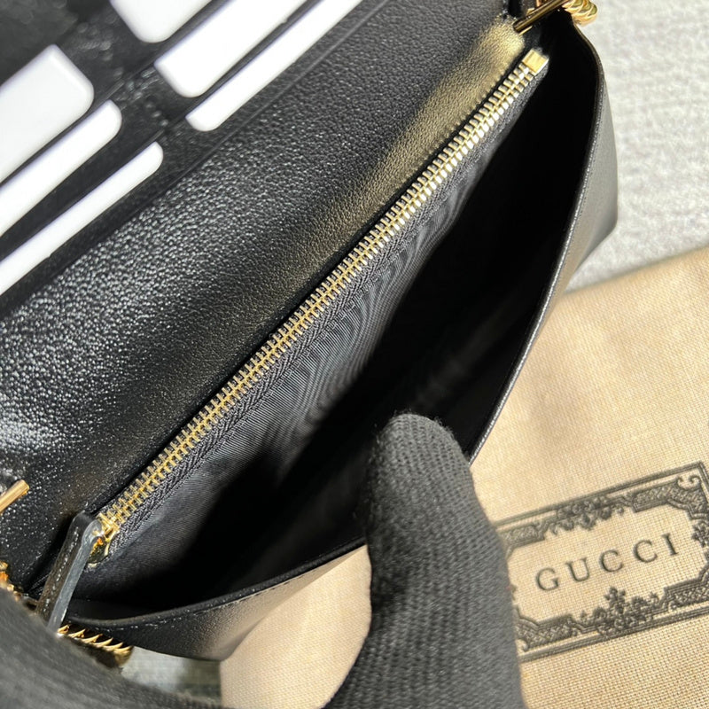 Side profile of polished elevated women's handbag – women's designer-style accessory