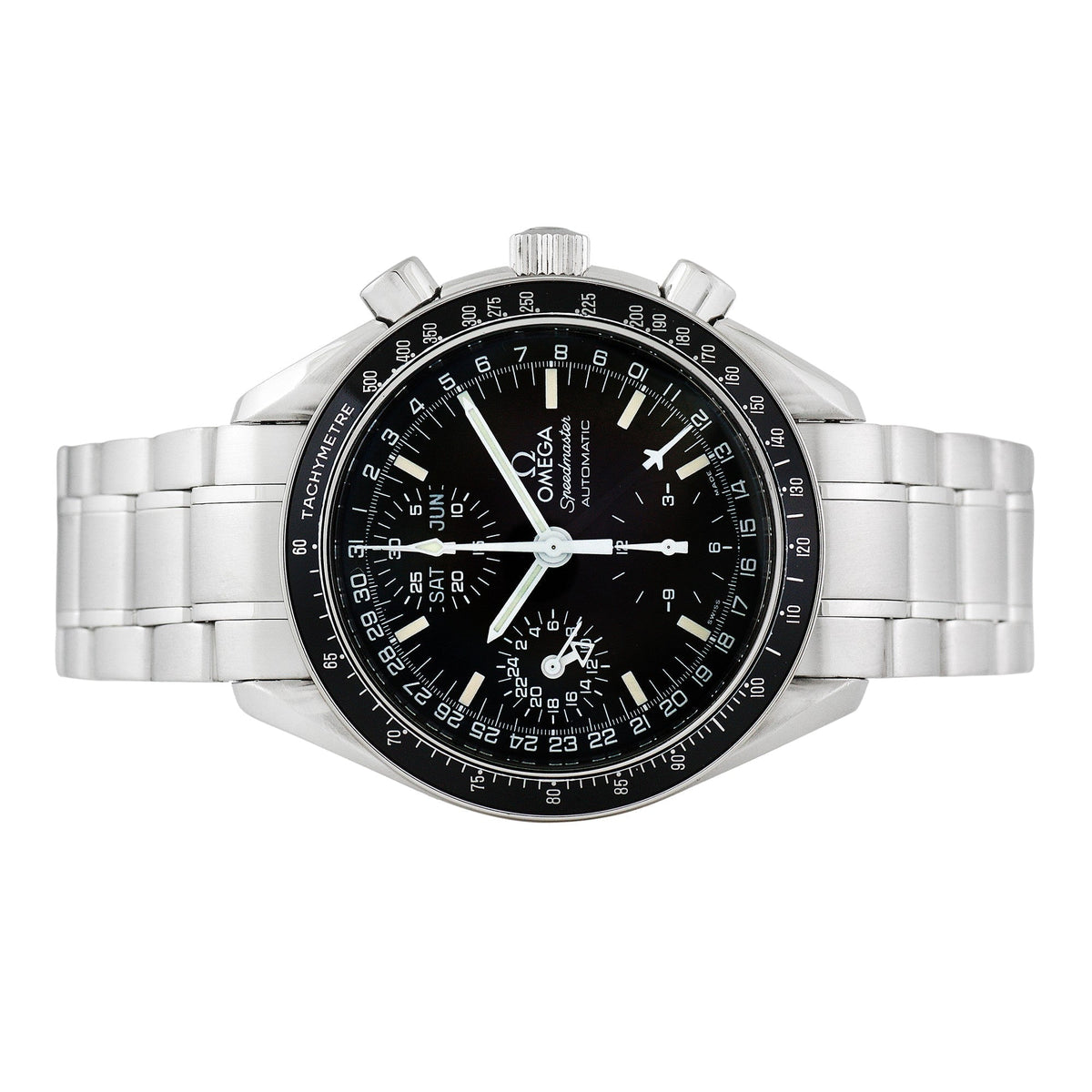 Front view of Omega men's watch