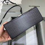 Structured Faux Leather Handbag - Polished Finish | Women's Everyday Carry Handbag #537 - hardware and detail close-up (image 5) of designer-inspired handbag