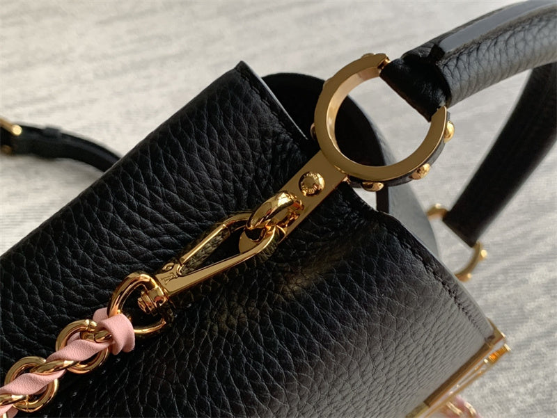  Sleek structured bag carried on shoulder 58