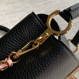  Sleek structured bag carried on shoulder 58