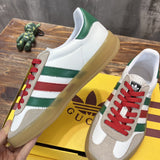 Gucci all-black luxury sneakers view 6 heritage-inspired look