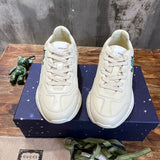 Gucci bold contrast luxury sneakers view 5 signature lace-up style