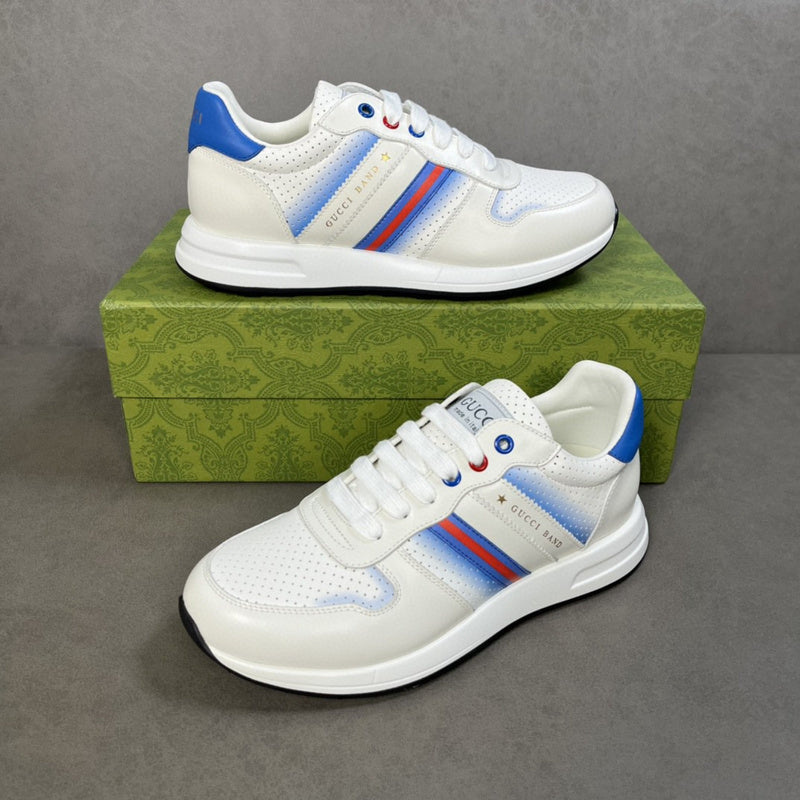 Gucci tonal black luxury sneakers view 7 classic court silhouette