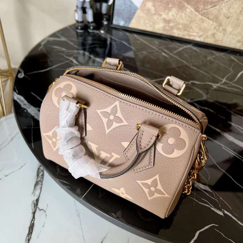 Top view of signature polished women's handbag – women's everyday handbag