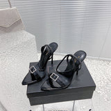 Saint Laurent shoes front view designer style