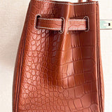  carryall bag close-up of hardware and finish
