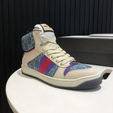 Gucci Casual sneakers in all-black retro runner design front view