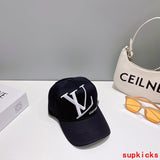Close-up detail view of Louis Vuitton unisex cap