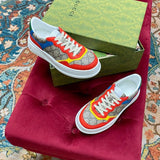 Gucci all-black luxury sneakers view 6 heritage-inspired look