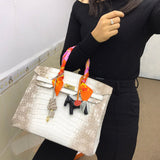 Close-up detail of modernist bag design