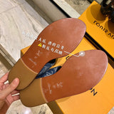 Louis Vuitton luxury shoes detail shot