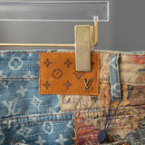 Back view of Louis Vuitton luxury clothing with logo-detail design