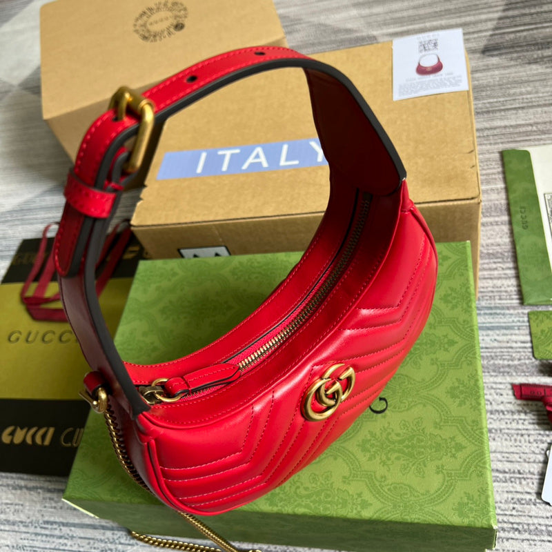 Top view of polished signature women's handbag – women's luxury handbag
