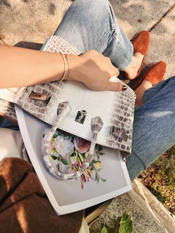 Close-up detail of effortless bag design
