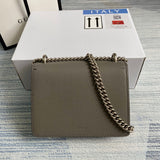 Front view of classic structured women's handbag – women's designer-style accessory